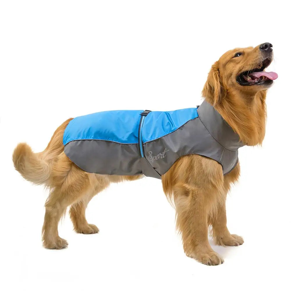 Chubasquero para perros, impermeable, reflectante, chaqueta para perros, impermeable de asalto transpirable, capa para perros grandes, ropa, suministros para mascotas