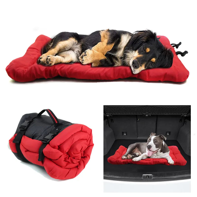 Outdoor Dog Bed Portable Travel Dog Bed Mat Car Seat Pet Bed for Small Medium Large Dog Foldable Pet Mat Sofa Cushion Accessories