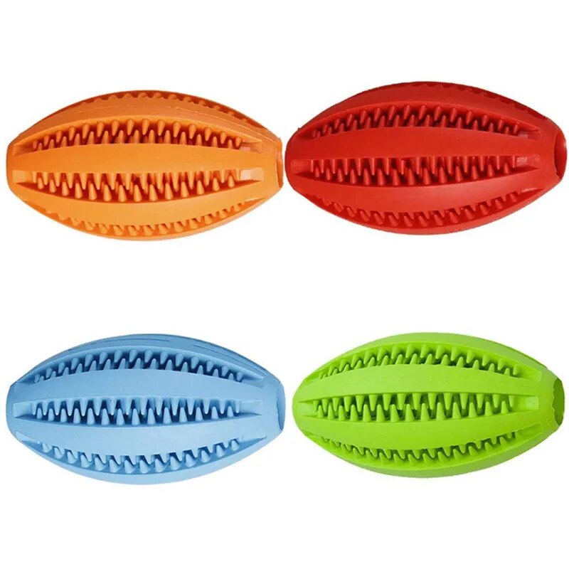 Juguetes para perros, pelota de goma elástica con fugas, divertidas bolas interactivas para Limpieza de dientes de mascotas, juguetes para masticar resistentes a mordeduras, 5cm/6cm/7cm/9cm/11cm