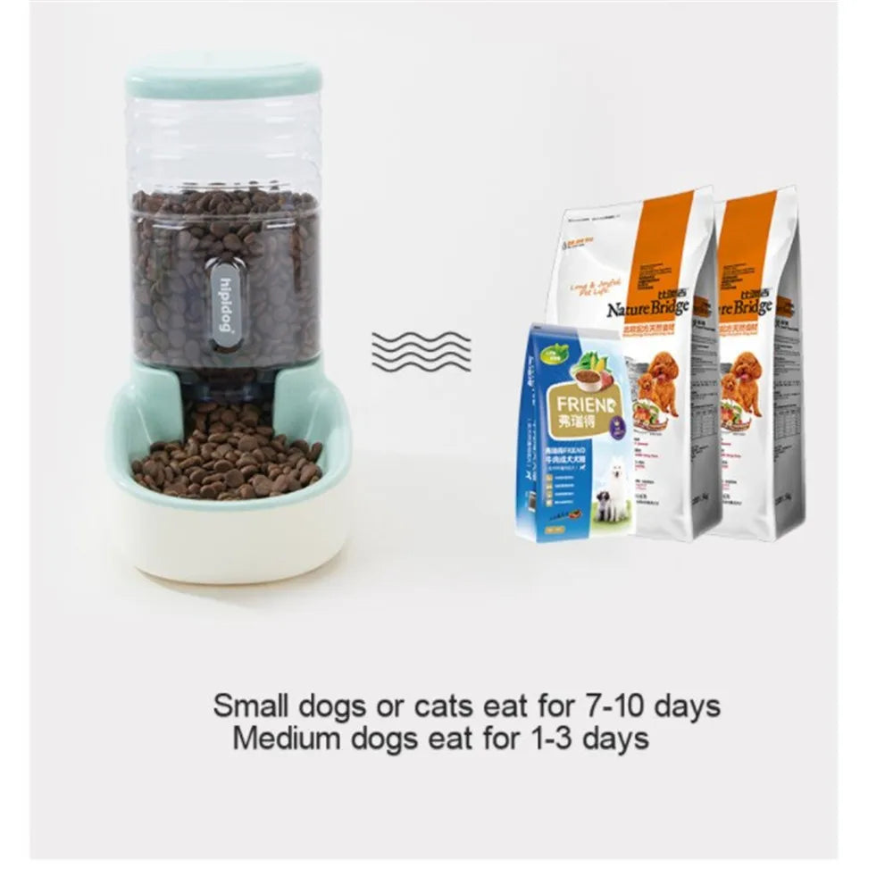 3.8L Pet Automatic Feeder Dog Drinking Bowl For Cat Water Feeding watering supplies Large Capacity Dispenser HOT