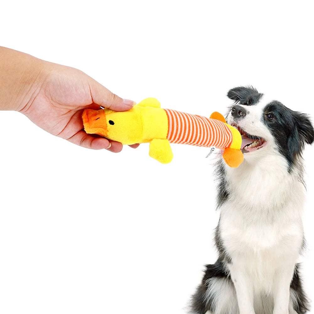 Jouets en peluche pour chien et chat, éléphant, canard, cochon, pattes de poulet, jouets en peluche amusants, adaptés à tous les animaux de compagnie, poupées sonores à mâcher populaires