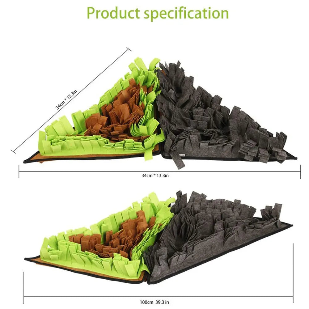 Manta de entrenamiento para olfatear mascotas, tapete de comida lenta para perros, suministros para la nariz para perros grandes y medianos, rompecabezas divertido, juguete para cachorros