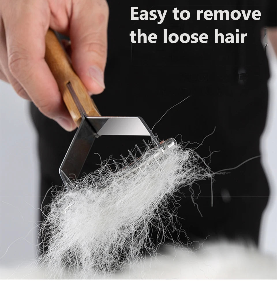 Pet Dematting Comb Supplies with 10 20Teeth for Long Fur Dog Cat Remove Loose Hair Grooming and Care Accessories