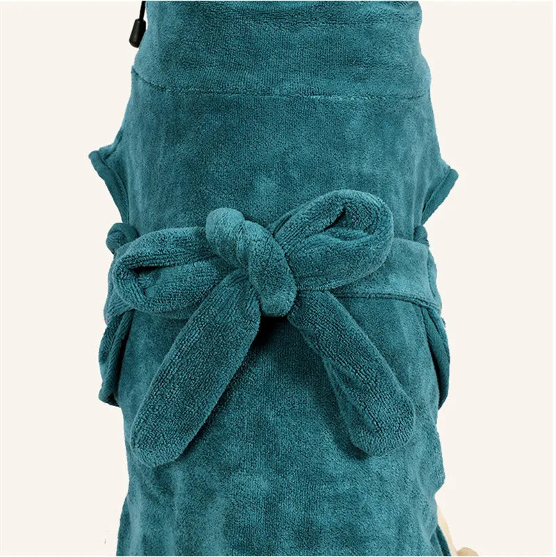 Albornoz para perros, traje de baño para perros súper absorbente para perros pequeños, medianos y grandes, Toalla de baño para mascotas de secado rápido, accesorios de ropa cálidos para perros