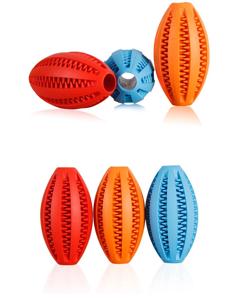 Juguetes para perros, pelota de goma elástica con fugas, divertidas bolas interactivas para Limpieza de dientes de mascotas, juguetes para masticar resistentes a mordeduras, 5cm/6cm/7cm/9cm/11cm