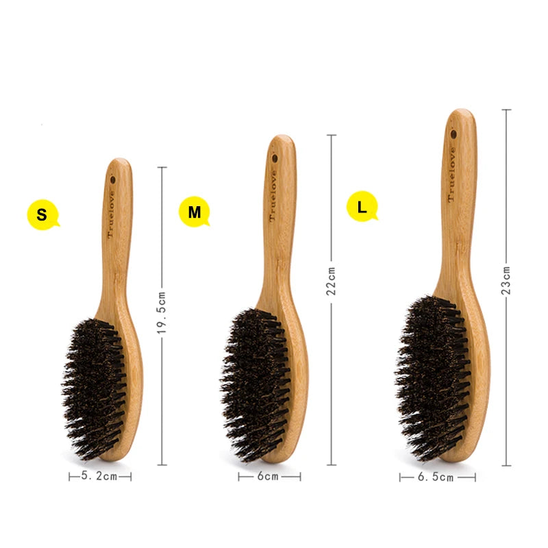 Pet Comb Bamboo Bristles Wood Brush Supplies Grooming and Care for Cat Dog Remove the Tangle Accessories