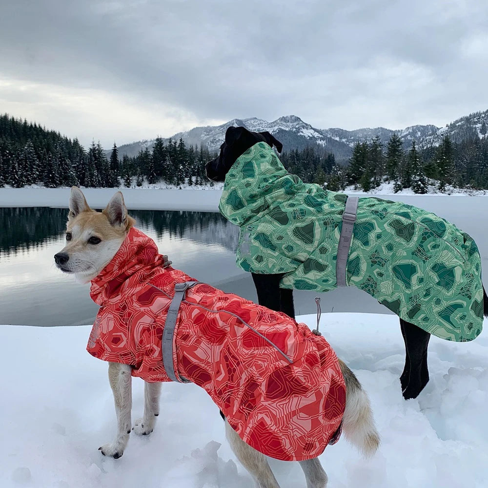 Ropa acolchada de invierno para perros, chaqueta impermeable muy cálidas para perros grandes, abrigo de algodón más grueso, ropa para mascotas, cachorros