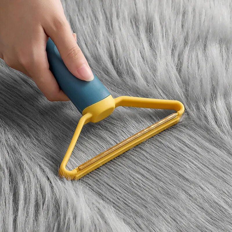 Portable Lint Remover Pet Hair Remover Brush Manual Lint Roller Sofa Cleaning Lint Brush Fuzz Fabric Shaver Brush Tool Accessories