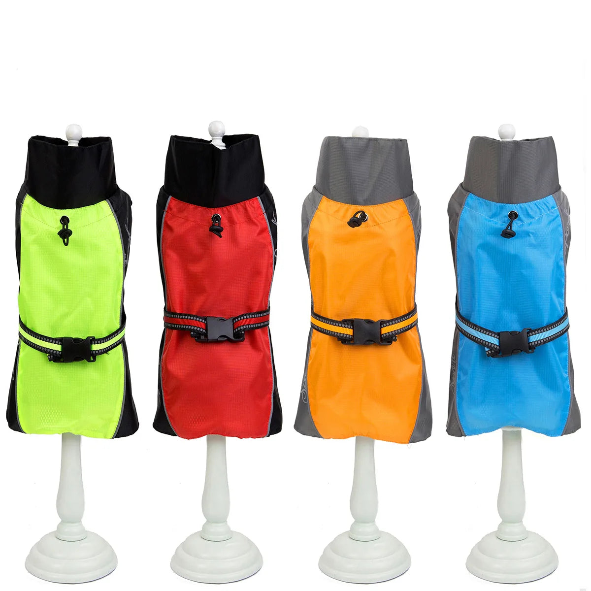 Chubasquero para perros, impermeable, reflectante, chaqueta para perros, impermeable de asalto transpirable, capa para perros grandes, ropa, suministros para mascotas