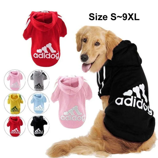 Vêtements d'hiver pour chiens Adidog Sport sweats à capuche sweat-shirts manteau chaud vêtements pour petits chiens de grande taille gros chiens chat animaux chiot Outfi