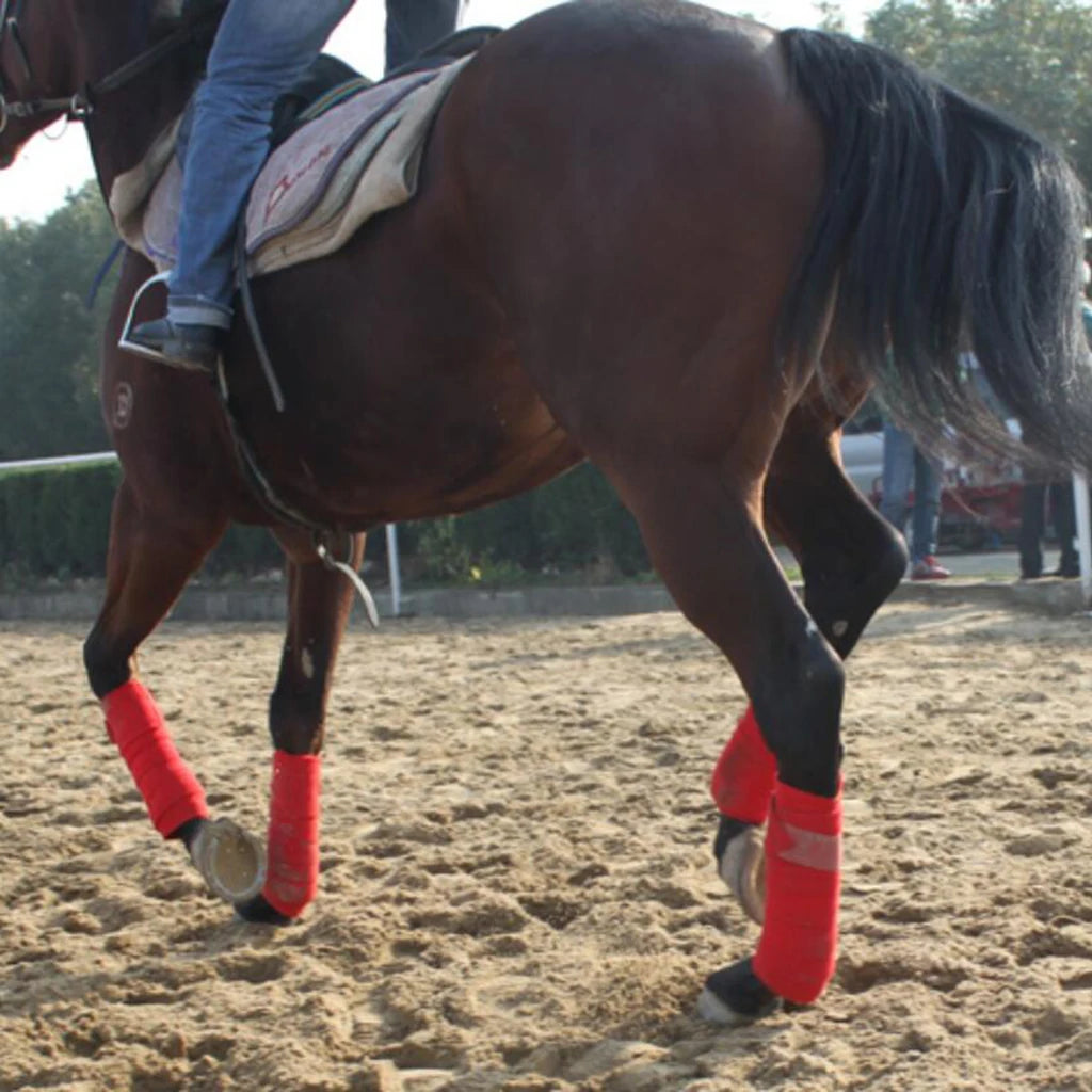 Enveloppements de jambes de Polo en polaire, 4 rouleaux, bottes équestres pour chevaux, brassards de Protection des jambes