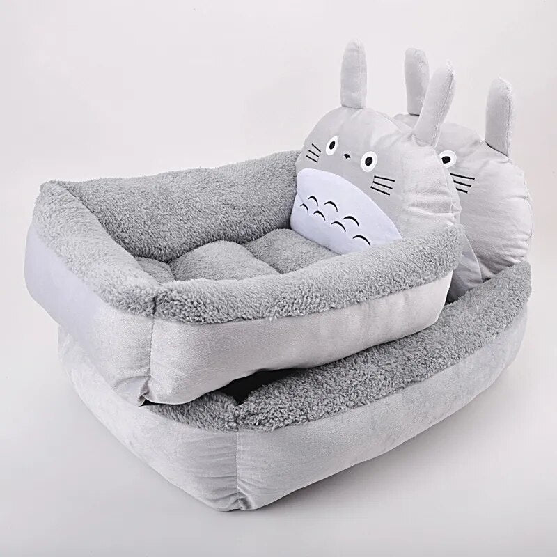 Cama para gato y cachorro cálida de invierno, sofá lavable con dibujos animados para mascotas, camas para perros pequeños, gatos, Yorkies, perreras Katten, productos para mascotas