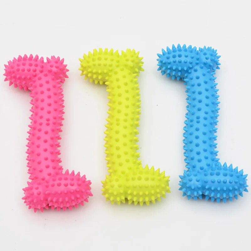 1PCS Pet Toys for Small Dogs Rubber Resistance To Bite Dog Toy Teeth Cleaning Chew Training Toys Pet Supplies Puppy Dogs Cats