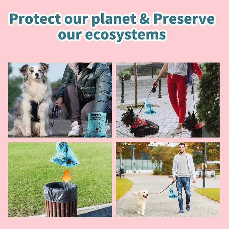 Benepaw-Clip Biodegradable para caca de perro, Manos libres, respetuoso con el medio ambiente, a prueba de fugas, residuos fuertes para mascotas, fácil de rasgar, accesorios de 120/270 piezas