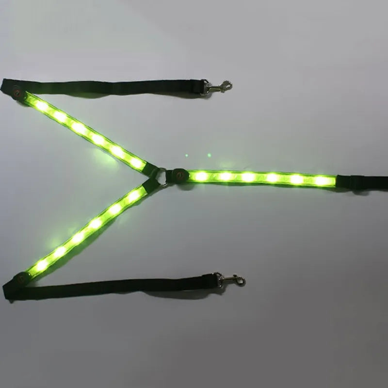 Arnés de correas para caballo, Collar, peto, luz LED Visible nocturna ajustable, cinturón para el pecho, equipo de conducción segura, novedad de 2021