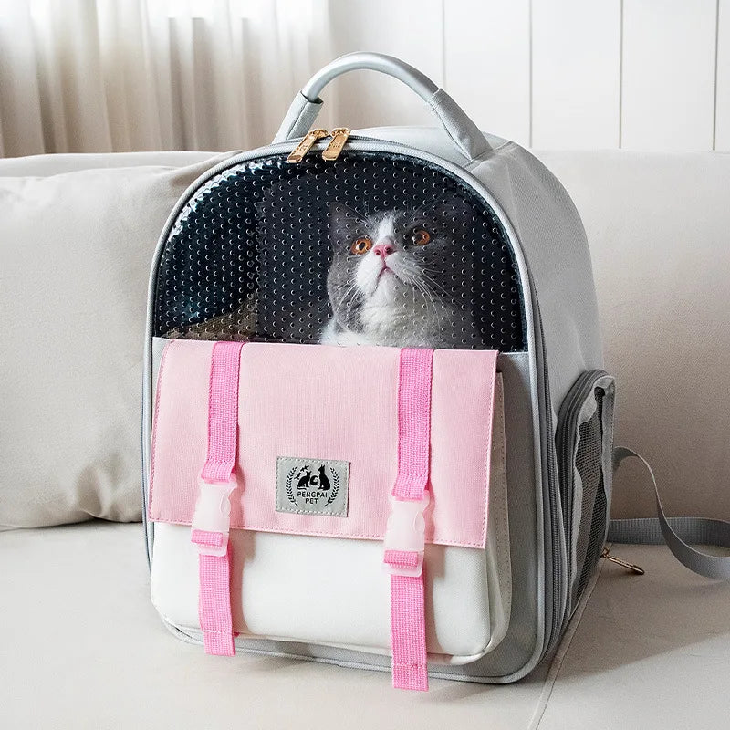 Cat Carrier Bag Small Dog Breathable Transportation Backpack Pet Outdoor Travel Shoulder Bags Puppy Kitten Dog Carrying Bagpack