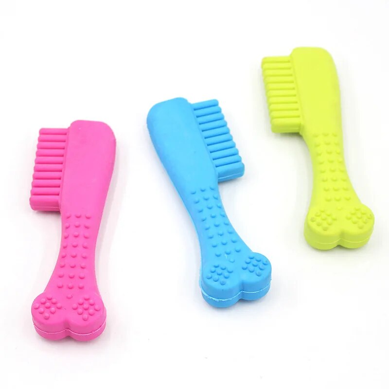 1 Uds. Juguetes para mascotas para perros pequeños, resistencia de goma a morder, juguete para perros, Limpieza de dientes, juguetes de entrenamiento para masticar, suministros para mascotas, cachorros, perros y gatos