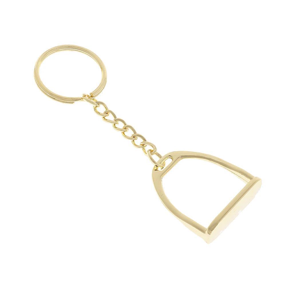 Zinc Alloy Keychain Key Ring Stirrup Men Business Bags Women Handbags Decoration Outdoor Horse Riding Equipment Supplies