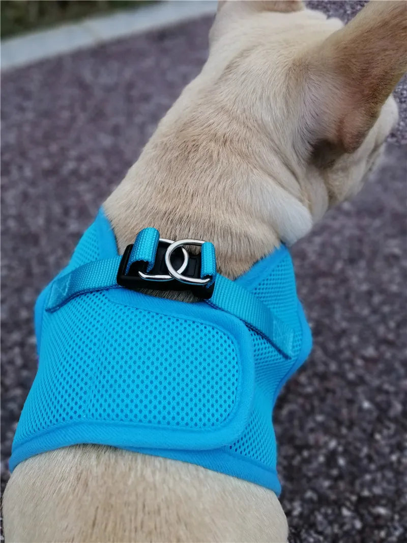 Arnés para perros pequeños, malla suave y transpirable, sin tirones, arnés ajustable para mascotas, chaleco para gatos, arnés para cachorros, accesorios para Chihuahua Yorkie Pugs