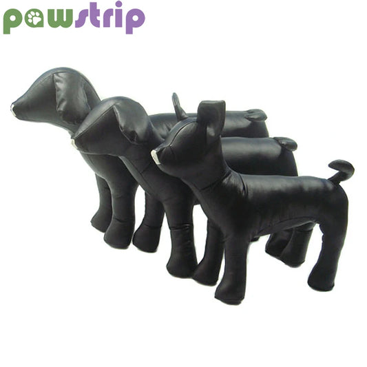 Pawstrip, 1 unidad, maniquí de cuero para perros, posición de pie, modelos de perros, exhibición de tienda de mascotas para ropa, Collar, Juguetes para perros