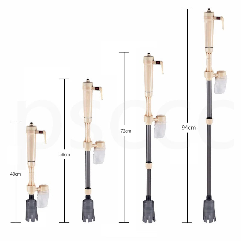 Pompe de changement d'eau électrique pour Aquarium 100-240v, outil de nettoyage d'aquarium, changeur d'eau, nettoyeur de gravier, pompe à filtre Siphon