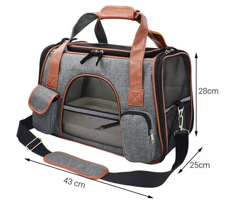 Dog Carrier Travel Car Seat Pet Carriers Portable Backpack Breathable Cat Cage Breathable Small Dog Travel Bag Airplane Approved