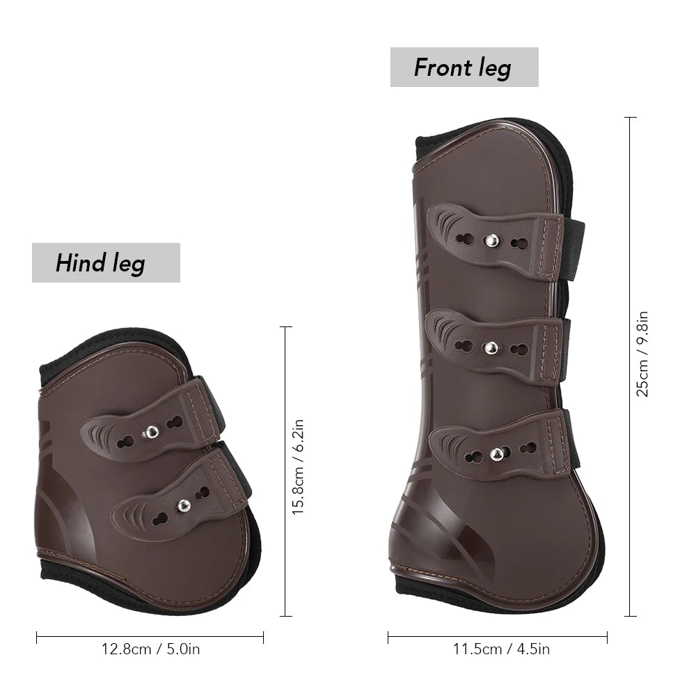 Adjustable Horse Boot Horse Equipment Front Hind Leg Boots Leg Boots Equine Guard Equestrian Tendon Protection Horses Hock Brace