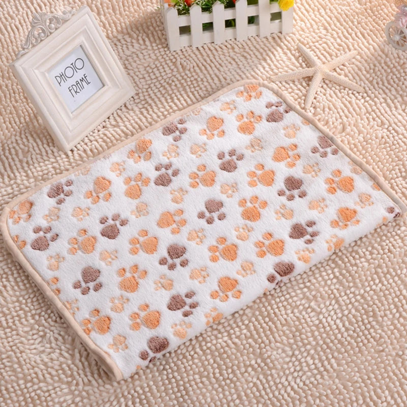 3 tailles mignon chaud tapis de lit pour animaux de compagnie couverture serviette fabriquée à la main chat chien polaire couverture douce pour petits moyens grands chiens chiot fournitures pour animaux de compagnie