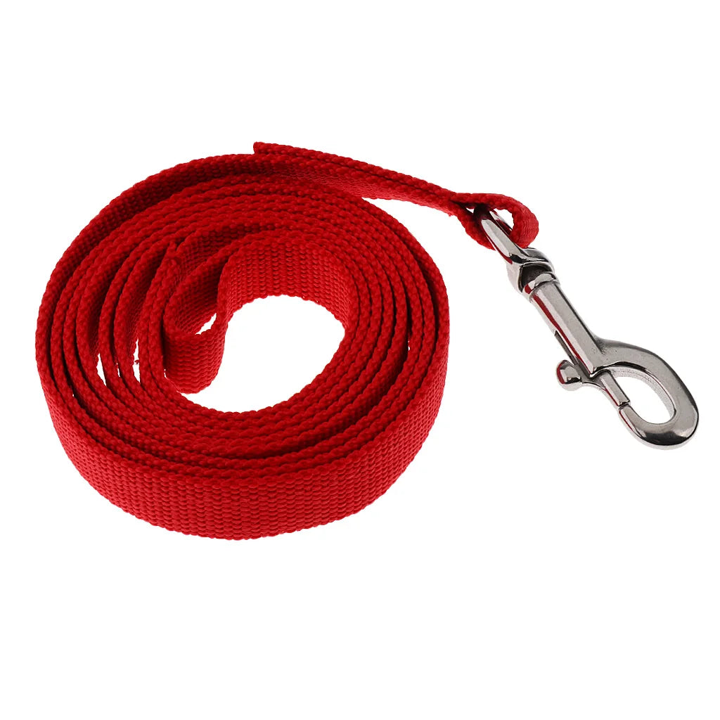 6.56ft Equestrian Horse  Rope Cotton Webbing Rein with Bolt Snap Clip Lightweight Equipment for Horse Riding Red/Blue/Black