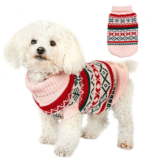 Suéteres para perros pequeños, ropa cálida de otoño e invierno para perros, prendas de punto para cachorros, abrigo de ganchillo con cuello alto para perros, estilo de moda para Chihuahua Yorkshire