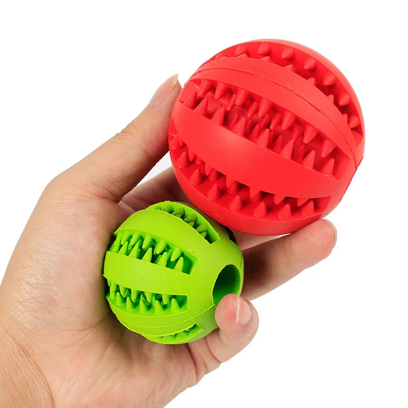 Jouets doux pour animaux de compagnie, balle élastique Interactive amusante, jouet à mâcher pour dents de chien, boule propre, nourriture, balle en caoutchouc Extra-résistante pour chien