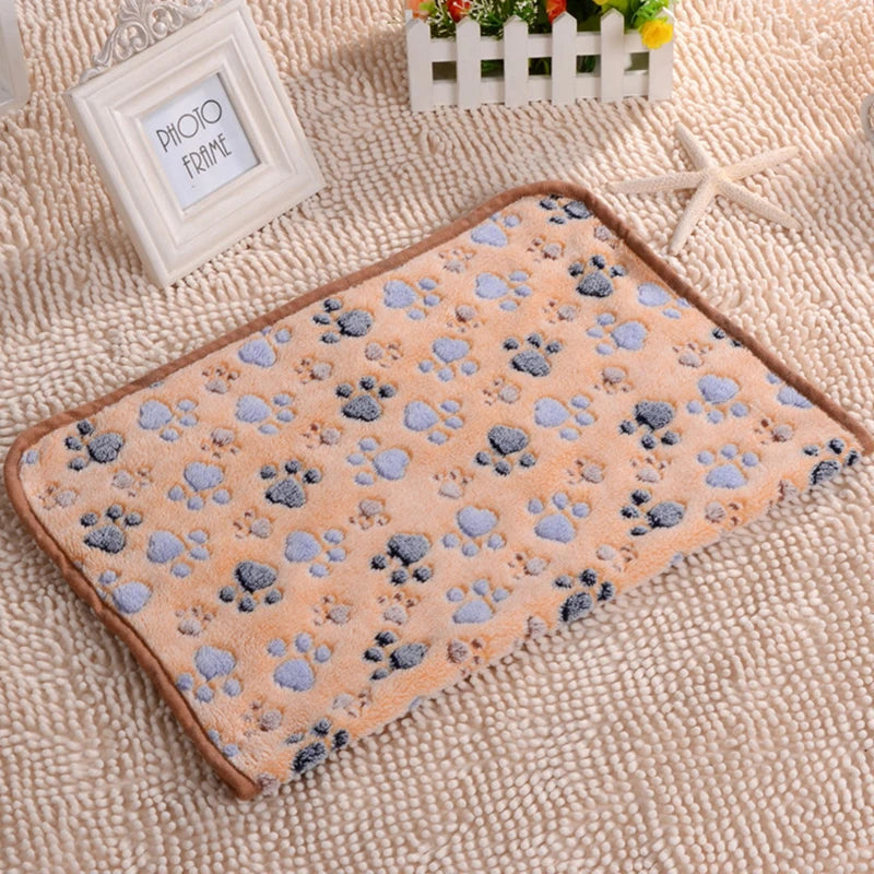 3 tailles mignon chaud tapis de lit pour animaux de compagnie couverture serviette fabriquée à la main chat chien polaire couverture douce pour petits moyens grands chiens chiot fournitures pour animaux de compagnie