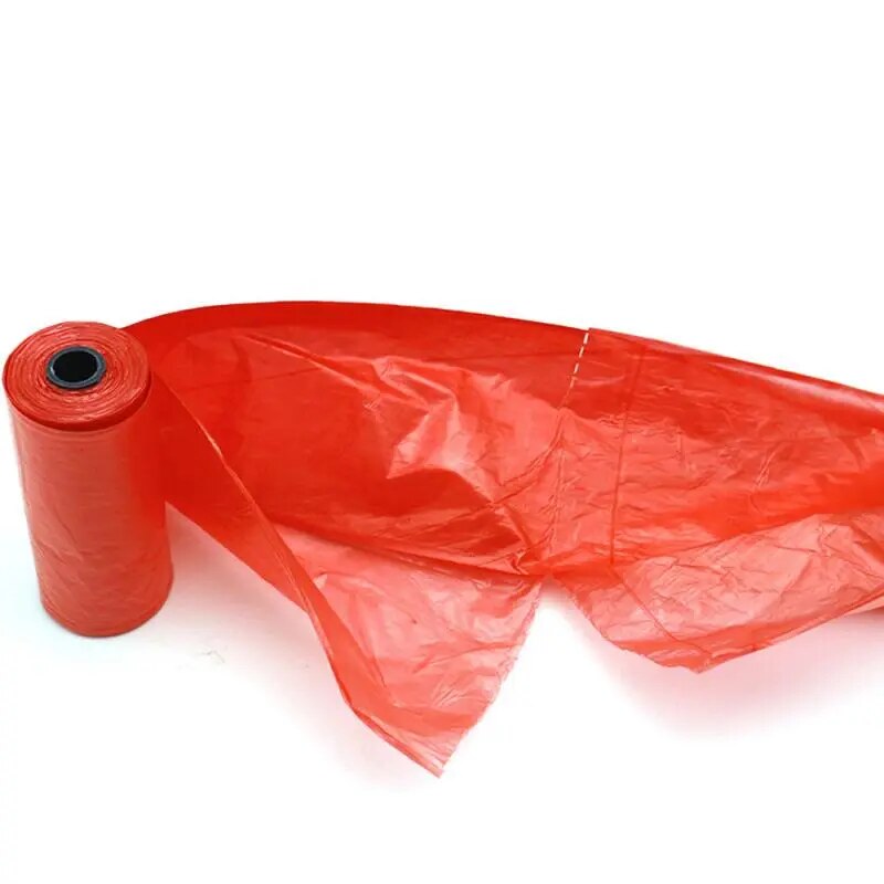 1 Roll Portable Degradable Pet Waste Poop Pet Pick Up Plastic Clean Up Refill For Pet Cleaning Accessories