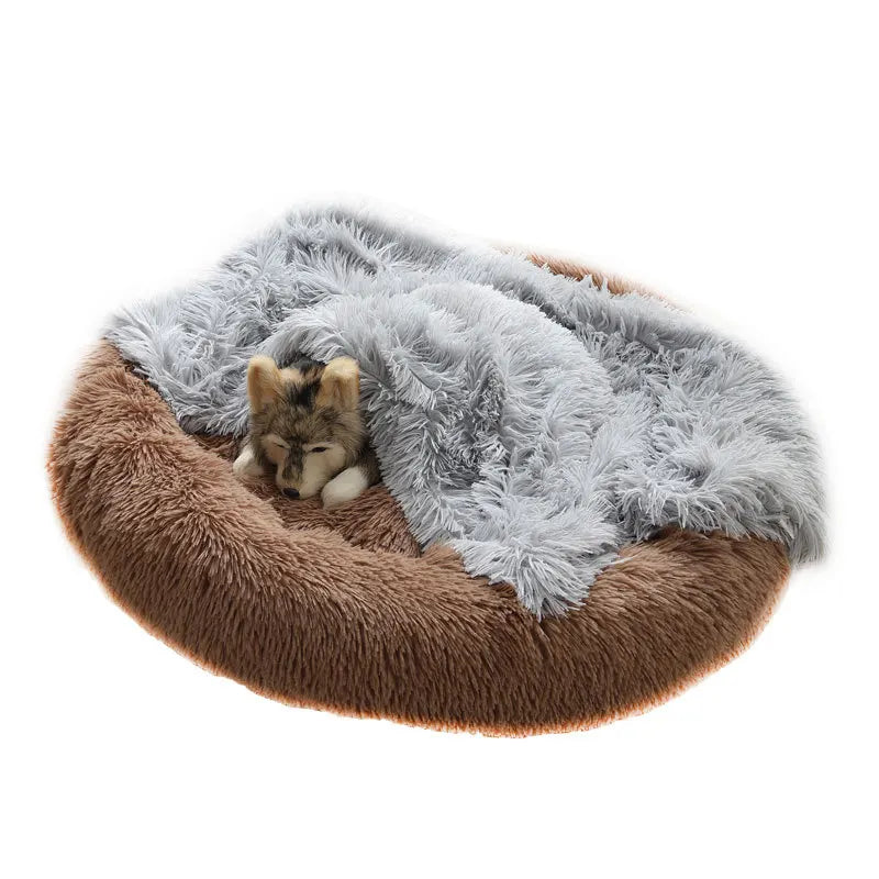 Double-Sided Velvet Pet Pad Teddy/French Bulldog Husky Winter Warm Plush Pet Blanket  dog bed