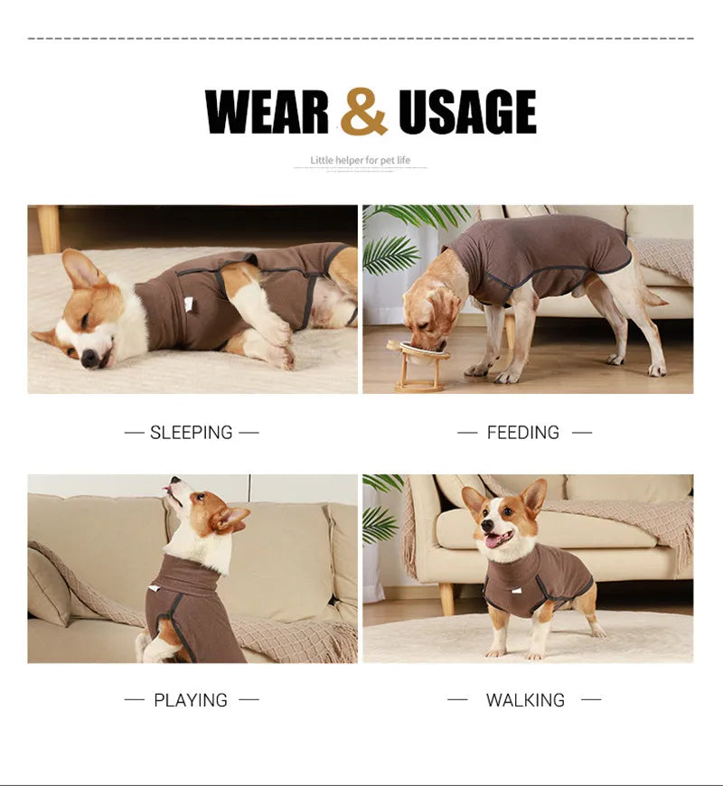 Autum Dog Clothes Super Warm Soft Dog Coat for Small Medium Large Dogs Flexible Windproof Winter Dog Clothing Dog Sweater Shirt Fashion Style