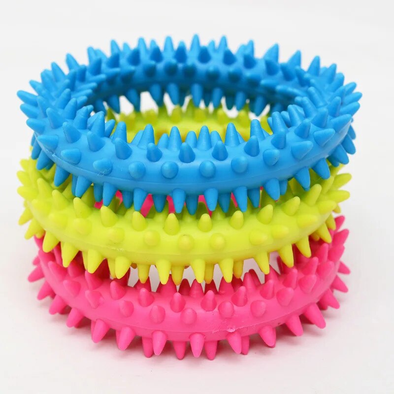 Jouets en caoutchouc pour petits chiens, 1 pièce, résistance aux morsures, nettoyage des dents, jouets d'entraînement à la mastication, fournitures pour animaux de compagnie, chiots, chiens, chats