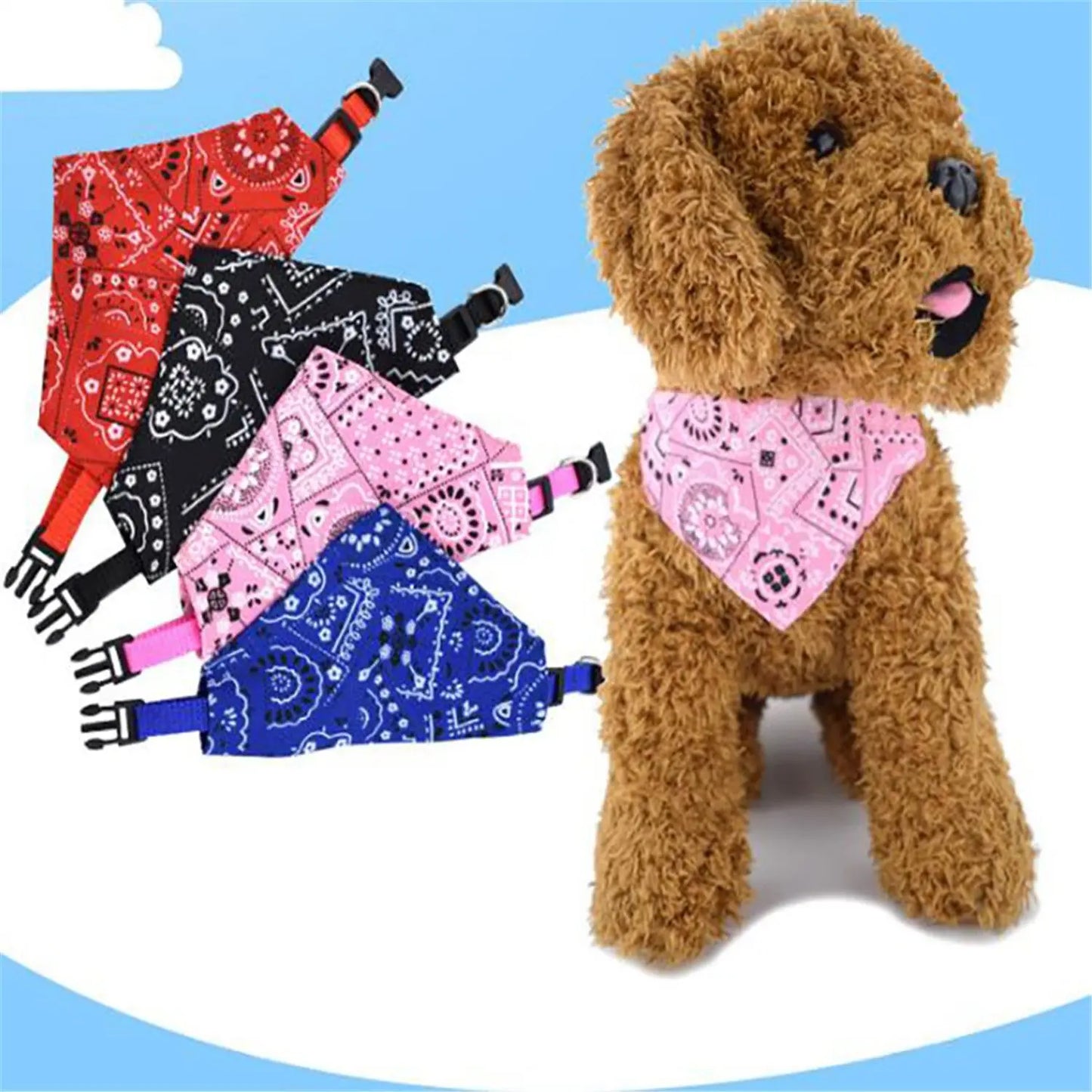 Bandage triangulaire réglable pour chien et chat, écharpe lavable, bavoirs à col Bandana, décor de cou de chat, déguisement de fête d'anniversaire