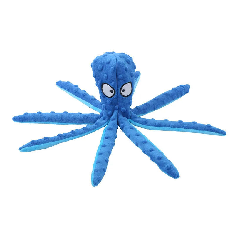 Juguete de peluche para mascotas, gato de juguete, perro, voz, pulpo, cáscara, rompecabezas, juguete interactivo resistente a mordeduras, limpieza de dientes de perro, juguete para masticar, suministros para mascotas