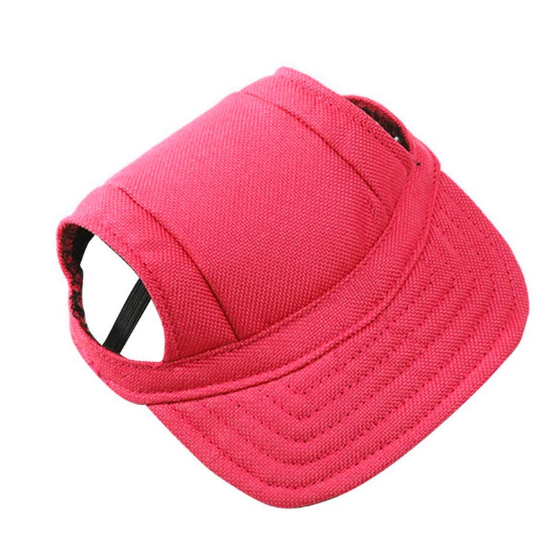 Sombrero para perros de verano, gorra de béisbol para perros al aire libre, accesorios de protección solar para perros pequeños de lona, ​​estilo de moda