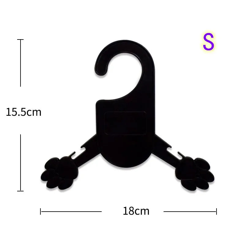 5pcs/lot Pet Clothes Plastic Hanger Non-slip Puppy Cat Coat Hangers Save-space Storage Pets Clothes Rack Dog Accessories