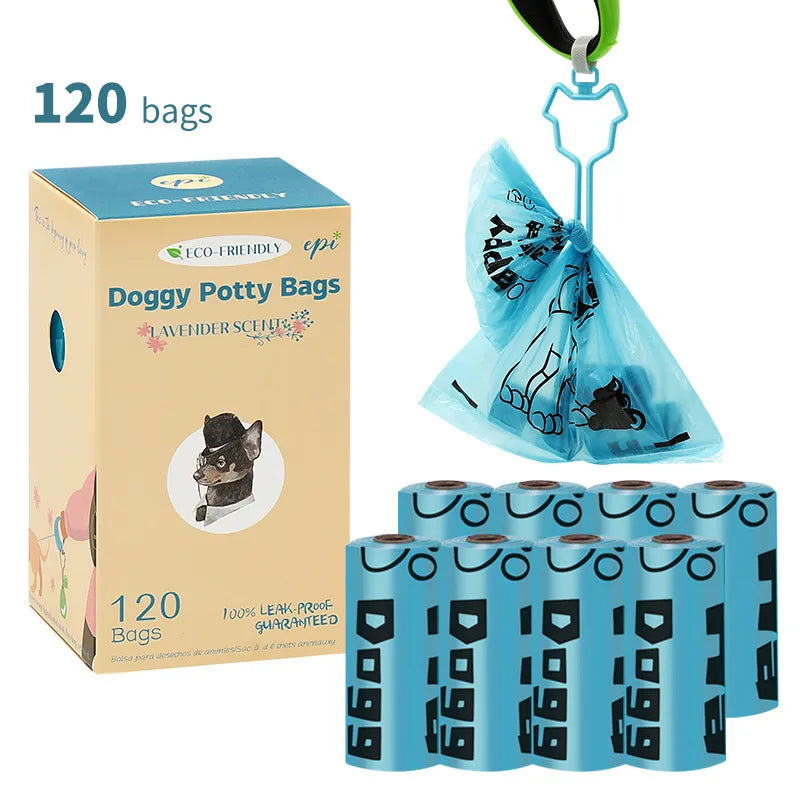 Benepaw-Clip Biodegradable para caca de perro, Manos libres, respetuoso con el medio ambiente, a prueba de fugas, residuos fuertes para mascotas, fácil de rasgar, accesorios de 120/270 piezas