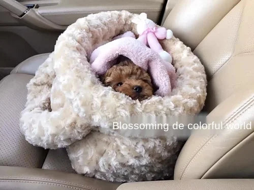 Sac à main de luxe épais et chaud pour animaux de compagnie, nid de transport pour animaux de compagnie, double usage, Teddy Yorkshire Terrier, sac de voyage pour sortie de chien, étui pour chien