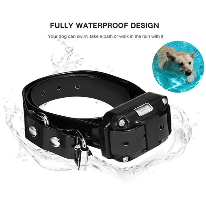 Collar de entrenamiento eléctrico para perros, Collar de ladridos impermeable para mascotas con Control remoto, Dispositivo contra ladridos recargable, perros de todos los tamaños