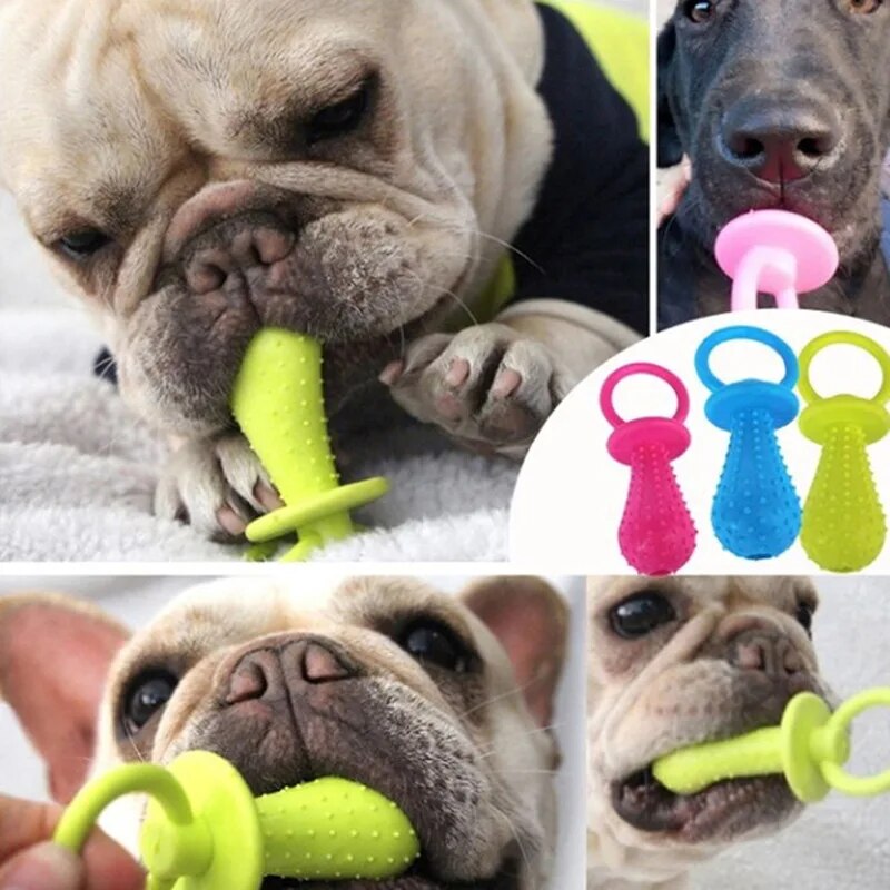 1 Uds. Juguetes para mascotas para perros pequeños, resistencia de goma a morder, juguete para perros, Limpieza de dientes, juguetes de entrenamiento para masticar, suministros para mascotas, cachorros, perros y gatos