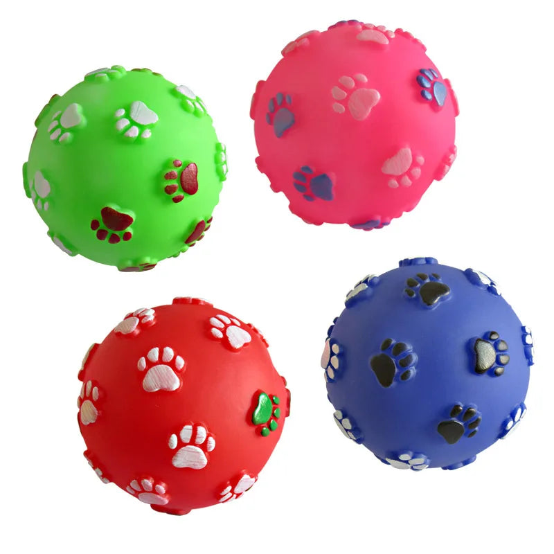 1 Uds. De pelotas para perros chirriantes de 6cm de diámetro, juguetes para perros pequeños, juguete masticable de goma para cachorros, juguetes para perros, mascotas, brinquedo cachorro