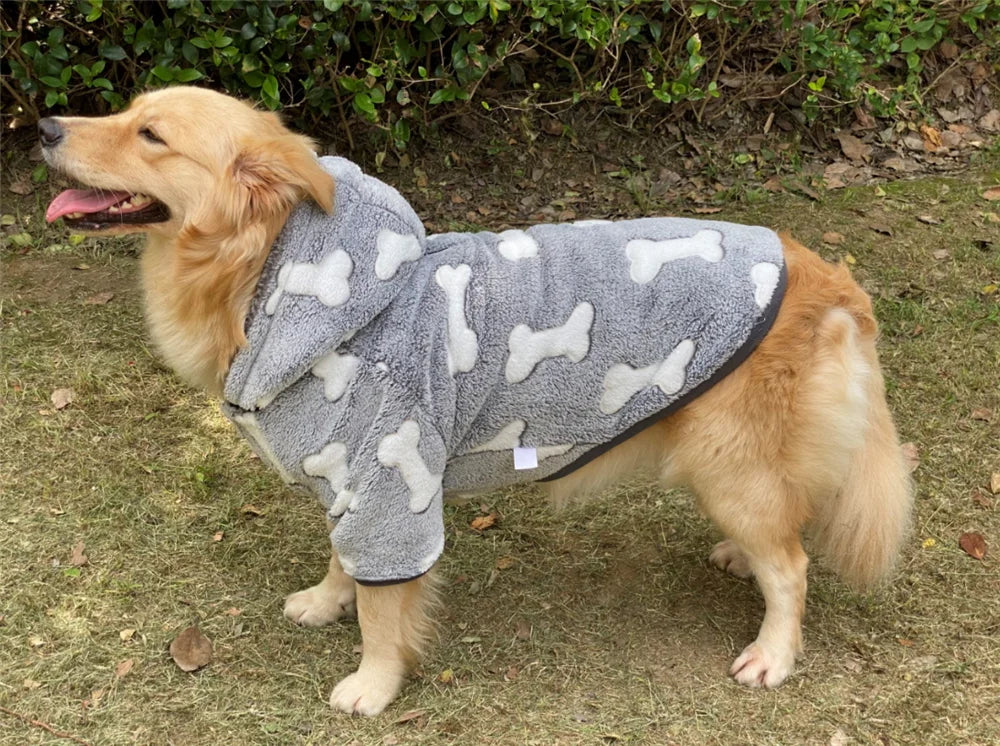 Ropa de invierno para perros Abrigos gruesos reversibles a cuadros para perros pequeños, medianos y grandes, ropa para mascotas súper suave y cálida con capucha extraíble, estilo de moda