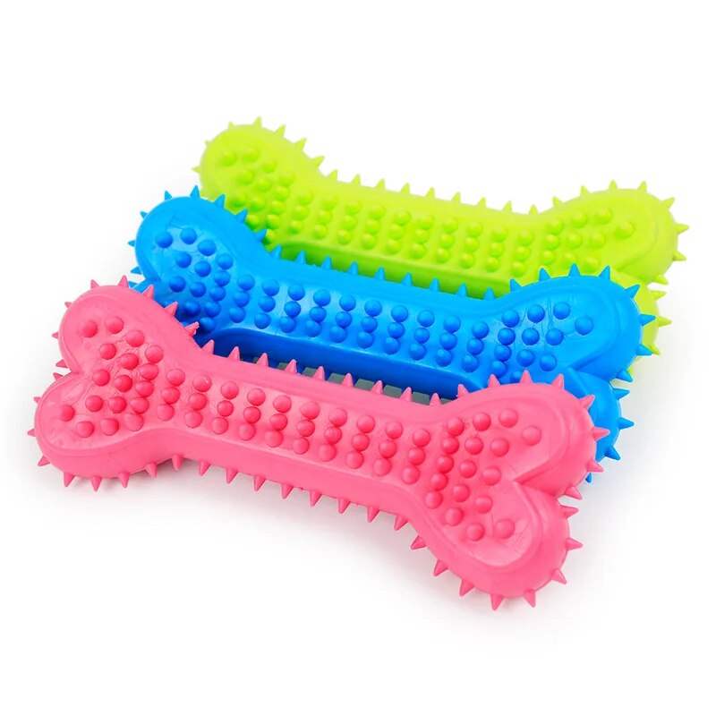 1 Uds. Juguetes para mascotas para perros pequeños, resistencia de goma a morder, juguete para perros, Limpieza de dientes, juguetes de entrenamiento para masticar, suministros para mascotas, cachorros, perros y gatos