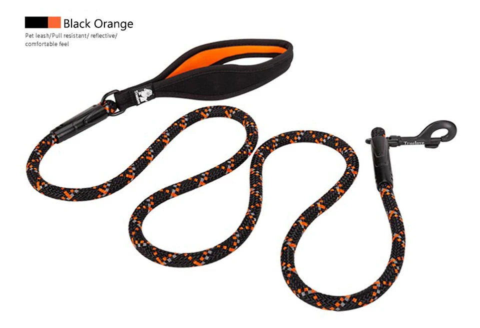 Pet Dog Leash Nylon Climbing Rope SBR Neoprene for Big Medium Small Dog Walking Accessories