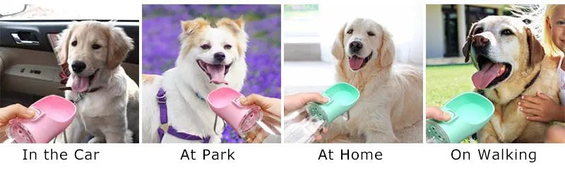 Botella de agua portátil para perros pequeños y grandes, cuenco para caminar al aire libre, cachorro, botella de agua de viaje para mascotas, cuenco para beber para gatos, suministros para perros, accesorios