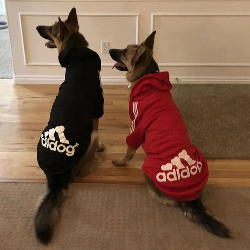 Vêtements d'hiver pour chiens Adidog Sport sweats à capuche sweat-shirts manteau chaud vêtements pour petits chiens de grande taille gros chiens chat animaux chiot Outfi